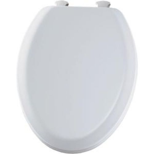 BEMIS Elongated Closed Front Toilet Seat in White