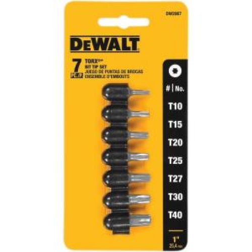 DEWALT 1 in. 7-Piece Torx Bit Tip Set