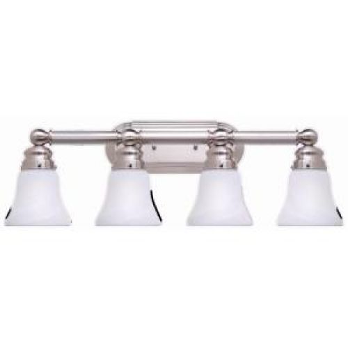 Hampton Bay 4-Light Brushed Nickel Bath Light