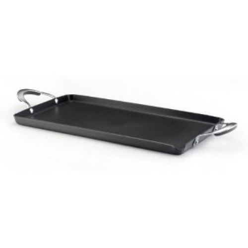 KitchenAid Gourmet Nonstick 18" x 10" Double Burner Griddle, Gray