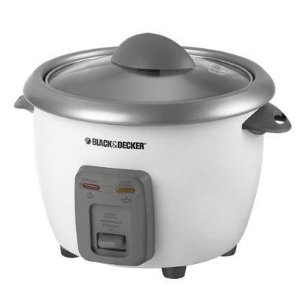 Black & Decker 3 Cups Uncooked Yields 6 Cups Cooked, Rice Cooker