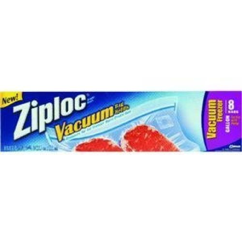 Ziploc Vacuum Pump Refill Bags, Gallon Size, 8 Count