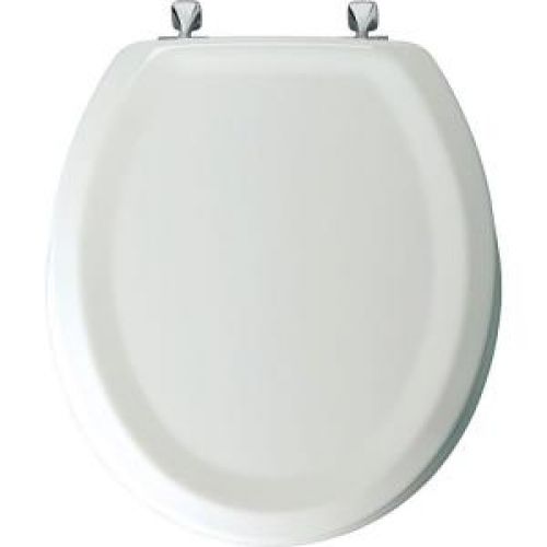 BEMIS Sta-Tite Round Closed Front Toilet Seat in White