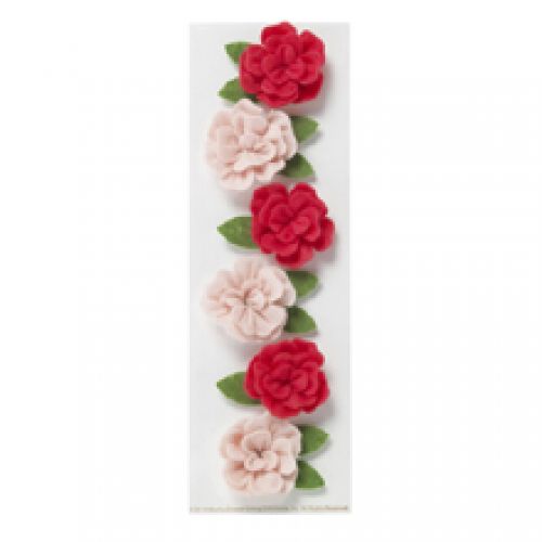 Martha Stewart Crafts Dimensional Felt Rose Stickers