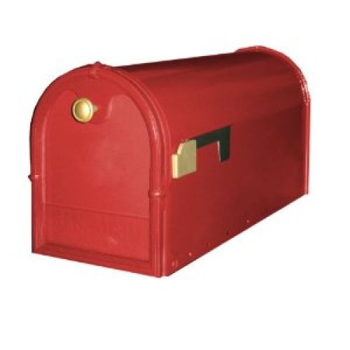 Solar Group KM160R01 Large Kensington Mailbox, Brick Red