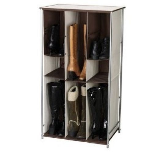 Household Essentials, 8012N, Boot Organizer, Adjustable Pockets, Natural Color