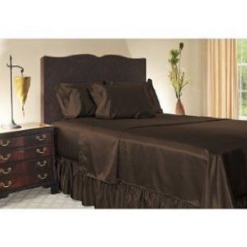 Royal Opulance Satin Full Sheet Set, Chocolate