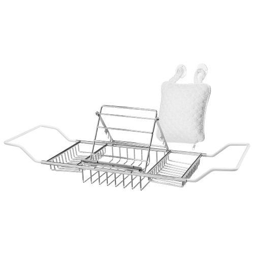 Taymor Spa/Bath Chrome Caddy with Pillow