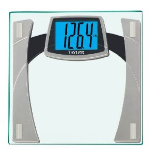 Taylor Tempered Glass Scale with Huge Lighted Readout, 3.8 Inches x 2.6 Inches
