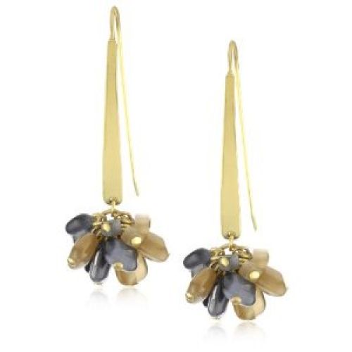 Kenneth Cole New York "Modern Metallic" Blue Cat Eye Cluster Shake Drop Earring