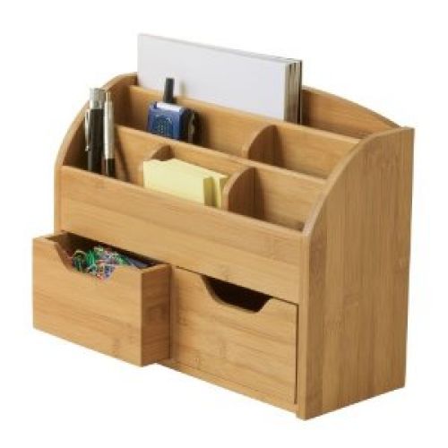 Lipper International Bamboo Space Saving Desk Organizer