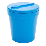 Zak Designs 1-Pint Insulated Ice-Cream Tubbie with Freezable Gel Lid, Turquoise