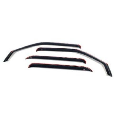 Wade 72-88413 In-Channel Wind Deflectors, Smoke Tint, (4-piece set)