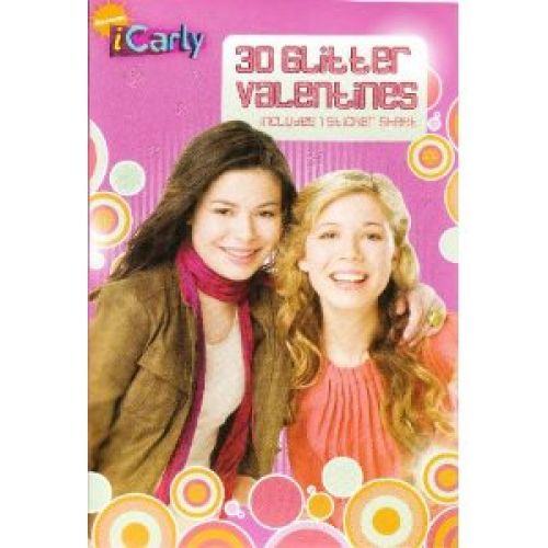 ICarly 30 Glitter Valentines Includes Stickers