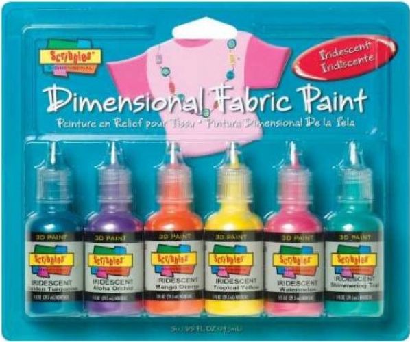 Duncan Scribbles Dimensional Fabric Paint (1 Ounce - 6 per Package)