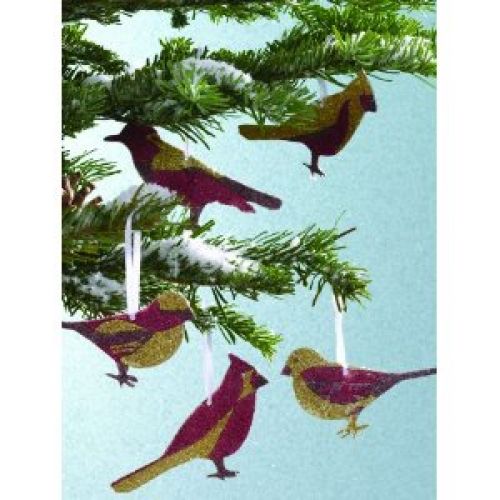 Martha Stewart Craft Glittered Bird Ornament Kit