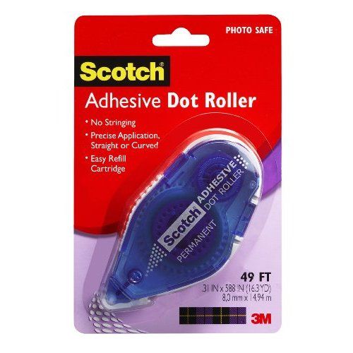 Scotch 055 1/3-Inch by 49-Feet Adhesive Dot Roller