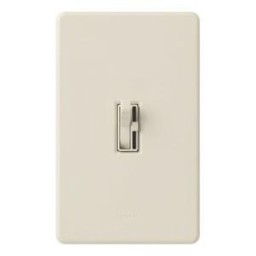 Lutron Toggler 600 Watt Single Pole/3-Way Eco-dim Dimmer, Light Almond