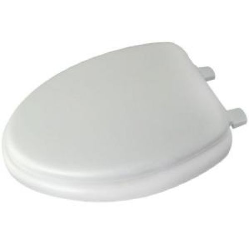 Glacier Bay Elongated Closed-Front Toilet Seat in White