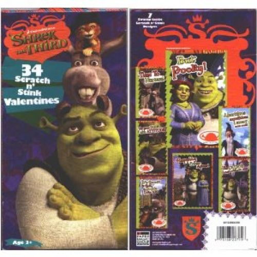 Shrek 3 Scratch N' Stink Valentines