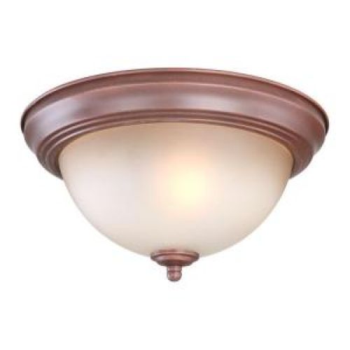 Commercial Electric Nutmeg 1-Light Flushmount Twin-Pack