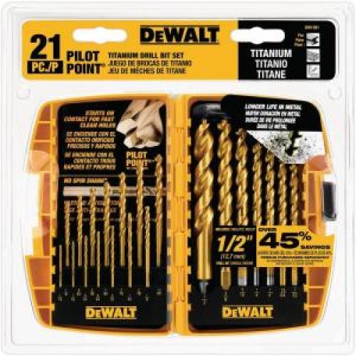 DEWALT 21 Piece Titanium Drill Bit Set