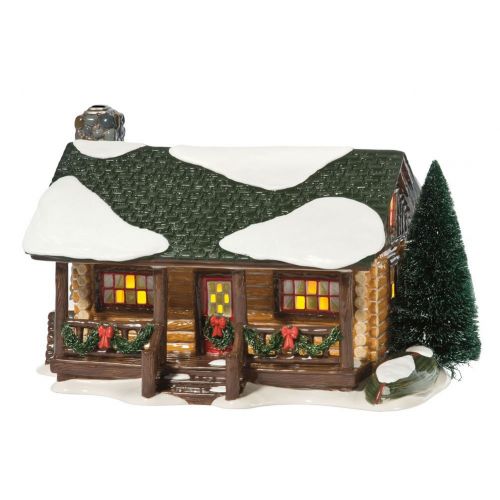 Department 56 Original Snow Village Loon Lake Cabin Lit House