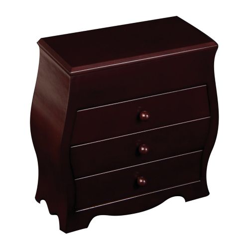 Mele & Co. Clarice Upright Jewelry Box in Mahogany Finish