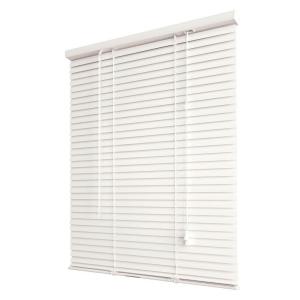 Bali Today 23 in. x 64 in. Alabaster Aluminum Mini Blind, 1 in. Slats