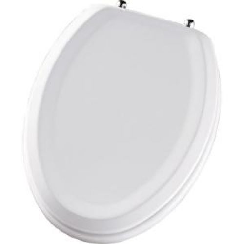 BEMIS Sta-Tite Elongated Closed Front Toilet Seat in White
