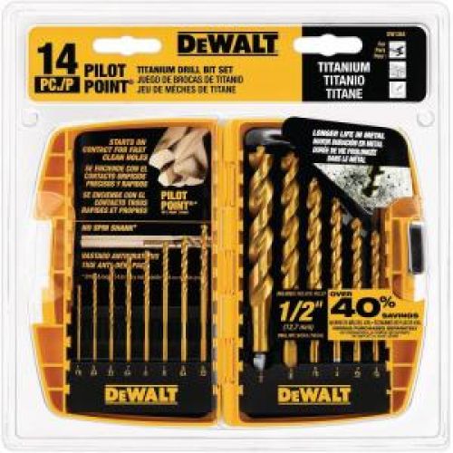 DEWALT 14-Piece Titanium Drill Bit Set