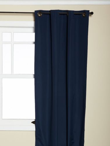 Eclipse Microfiber Grommet Blackout Window Panel, Navy