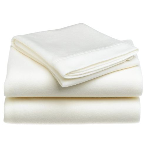 Pike Street Fleece Full Sheet Set, Ivory