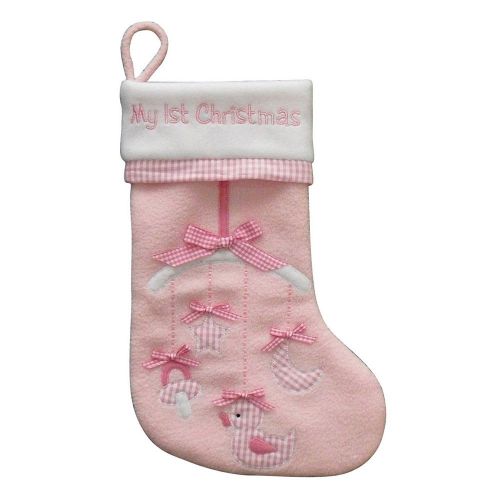 St. Nicholas SquareÃ‚Â® 1st Christmas Girl Stocking