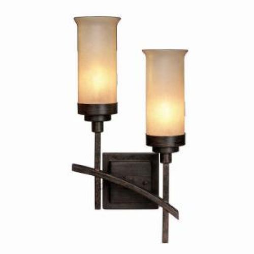 Hampton Bay 2-Light Iron Oxide Wall Sconce