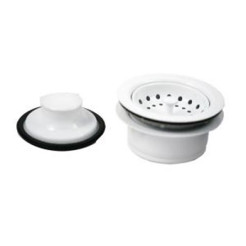 Glacier Bay Strainer and Disposal Kit in White