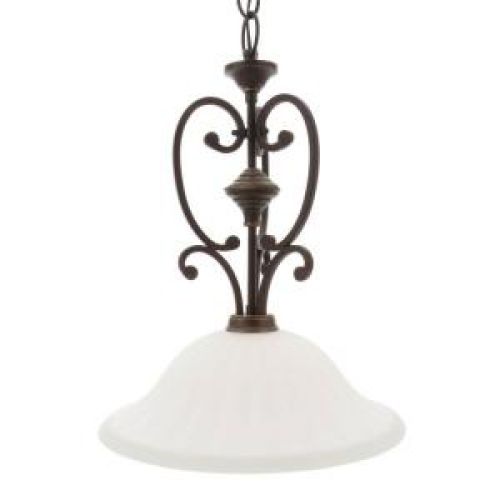 Hampton Bay Somerset Collection Bronze 1-Light Pendant