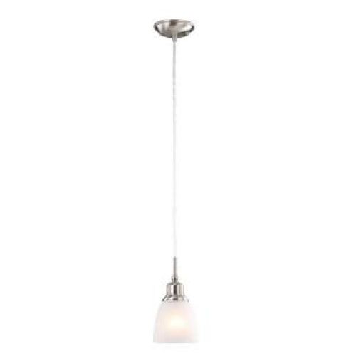 Home Decorators Collection Three Pack Brushed Nickel 1-Light Mini-Pendant