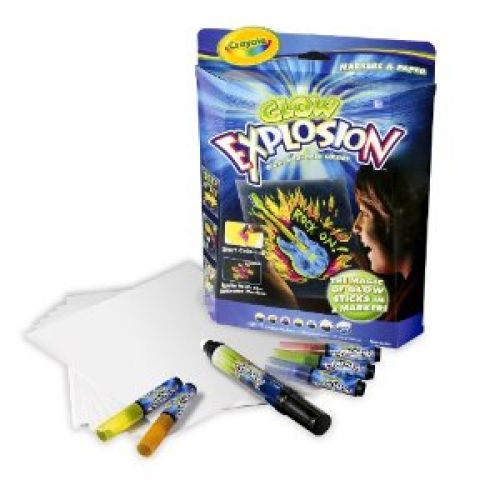 Crayola Glow Explosion Markers and Paper