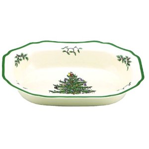 Spode Christmas Tree Open Vegetable Dish