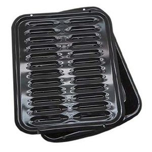 Range Kleen Porcelain Broiler Pan with Porcelain Grill