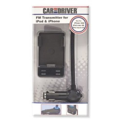 Car and Driver CD-1000 3 in 1 Goosneck Docking FM Transmitter for iPod/iPhone