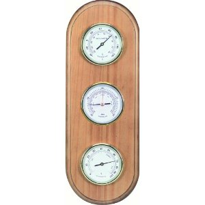 Chaney Instrument Oak Finished Weather Station