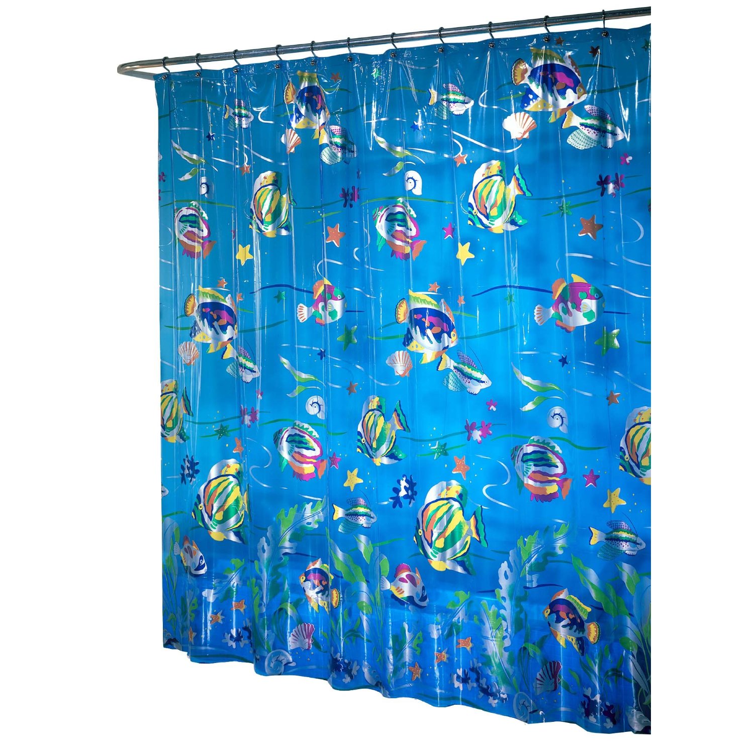 Ex-Cell Home Fashions Deep Sea Shower Curtain, Multi-Color