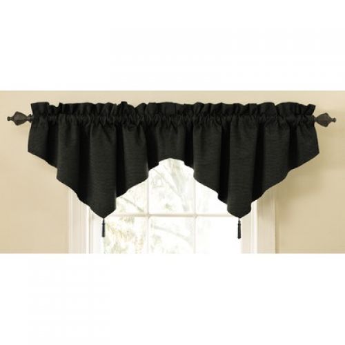 Sound Asleep Room-Darkening Rod Pocket Ascot Window Valance