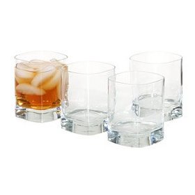 Luigi Bormioli Strauss 12-Ounce Double Old Fashioned Glass, Set of 4