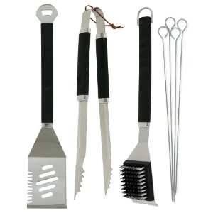 Mr. Bar-B-Q Plastic Finger Grip 7-Piece Tool Set