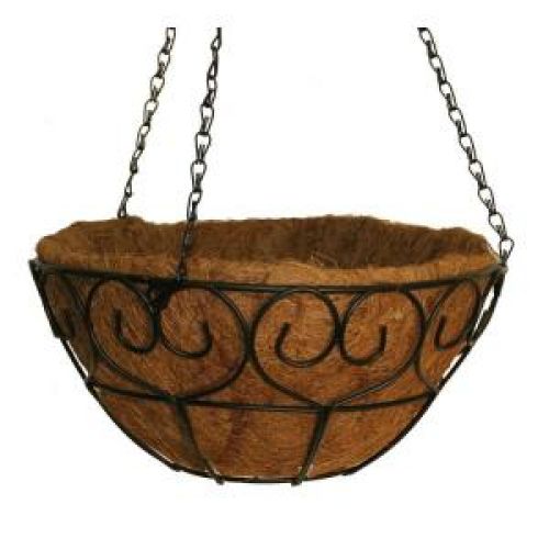 CobraCo 14 in. Metal Scroll-Heart Basket