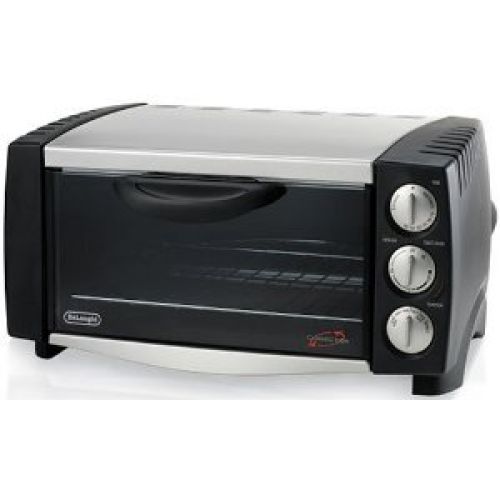 DeLonghi EO1251 6-Slice 1/2-Cubic-Foot Convection Oven, Black and Stainless Steel