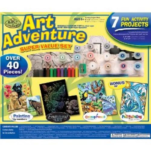 Royal and Langnickel Art Adventure Super Value Kit, 40-Piece, Yellow